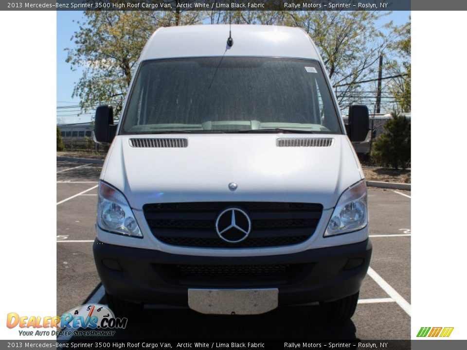 2013 Mercedes-Benz Sprinter 3500 High Roof Cargo Van Arctic White / Lima Black Fabric Photo #2