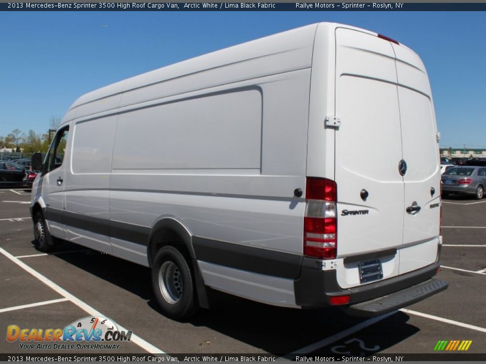 2013 Mercedes-Benz Sprinter 3500 High Roof Cargo Van Arctic White / Lima Black Fabric Photo #4