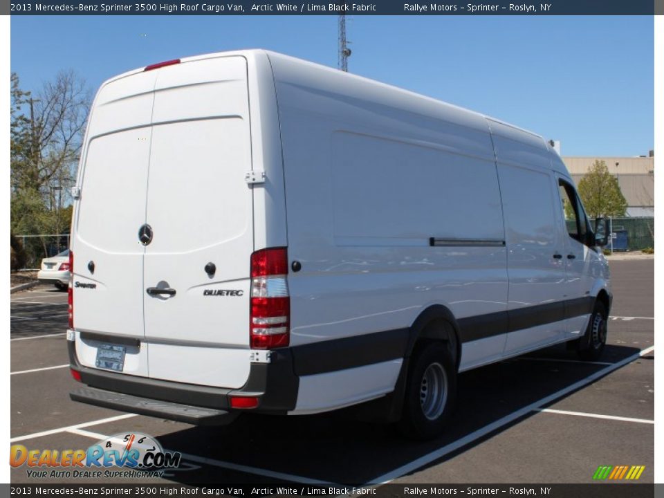 2013 Mercedes-Benz Sprinter 3500 High Roof Cargo Van Arctic White / Lima Black Fabric Photo #6