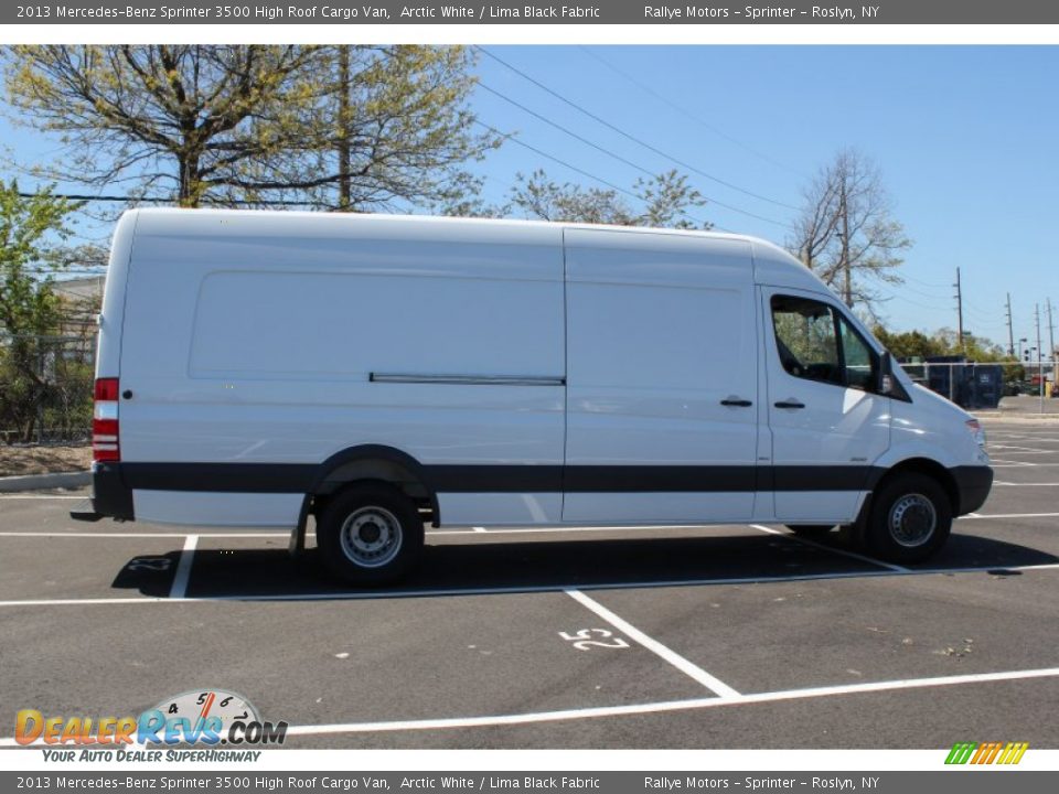 2013 Mercedes-Benz Sprinter 3500 High Roof Cargo Van Arctic White / Lima Black Fabric Photo #7