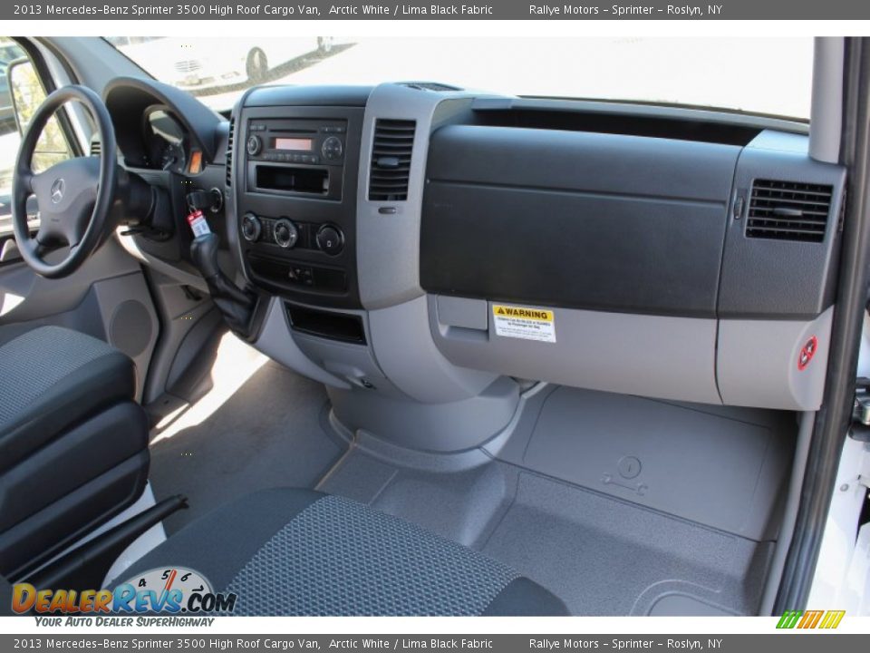 2013 Mercedes-Benz Sprinter 3500 High Roof Cargo Van Arctic White / Lima Black Fabric Photo #9