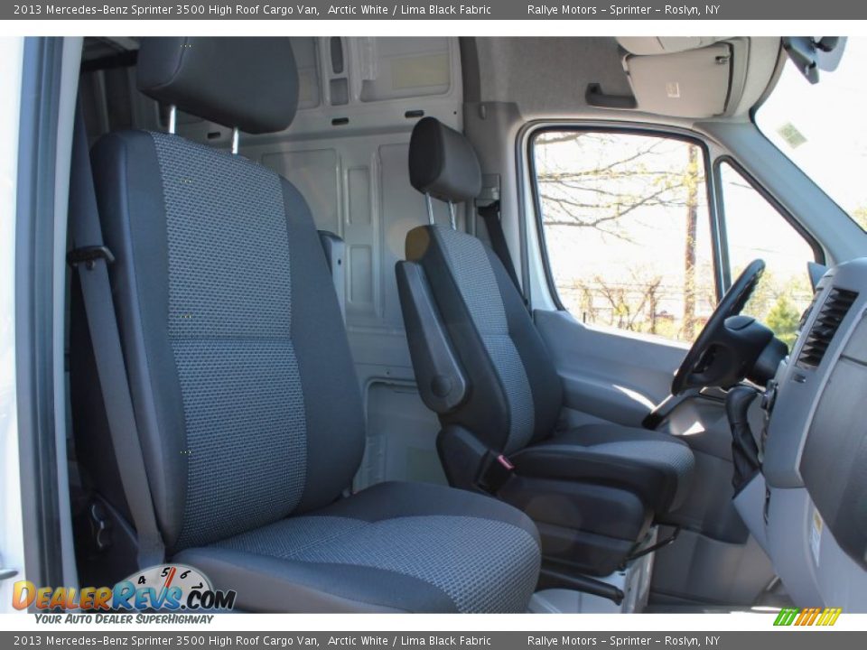 2013 Mercedes-Benz Sprinter 3500 High Roof Cargo Van Arctic White / Lima Black Fabric Photo #10