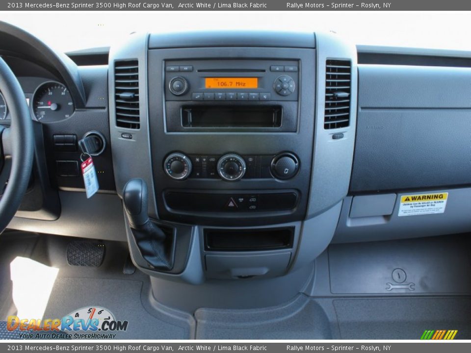 2013 Mercedes-Benz Sprinter 3500 High Roof Cargo Van Arctic White / Lima Black Fabric Photo #13