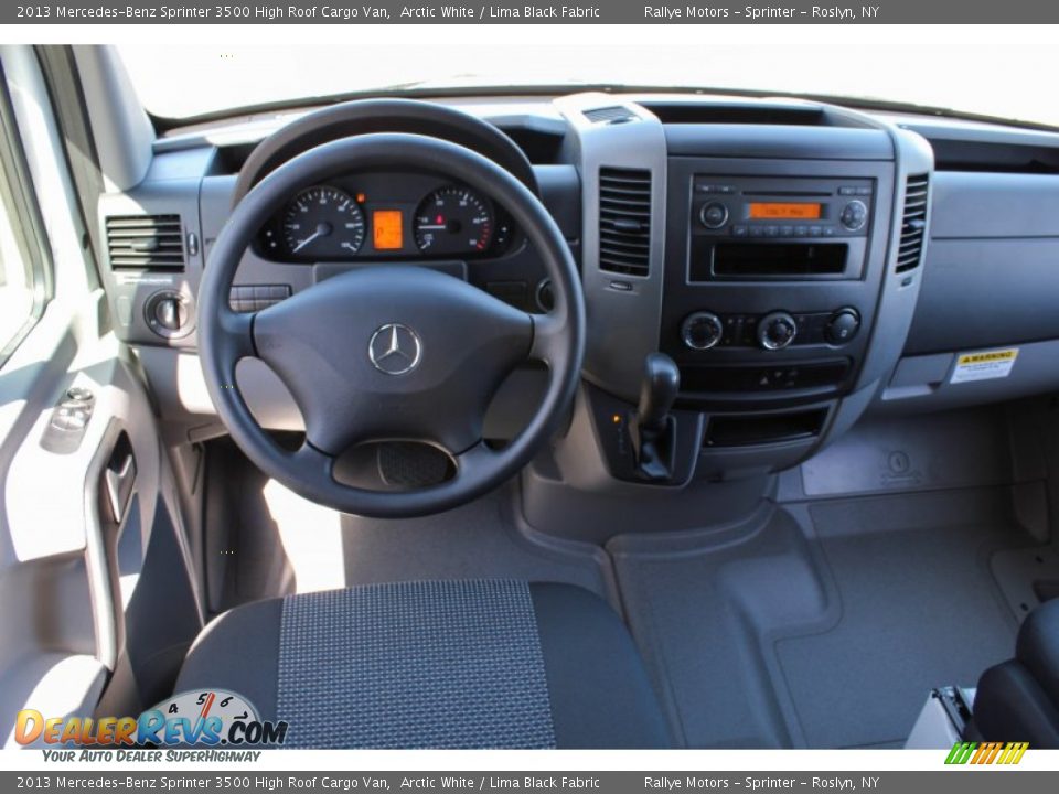 2013 Mercedes-Benz Sprinter 3500 High Roof Cargo Van Arctic White / Lima Black Fabric Photo #14
