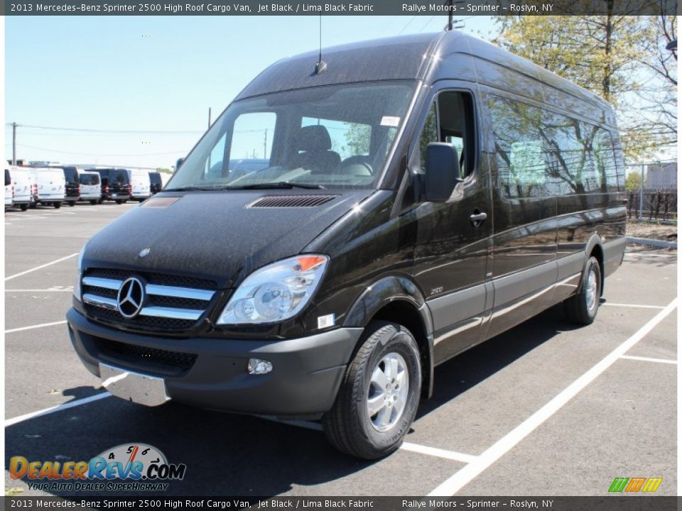 2013 Mercedes-Benz Sprinter 2500 High Roof Cargo Van Jet Black / Lima Black Fabric Photo #1