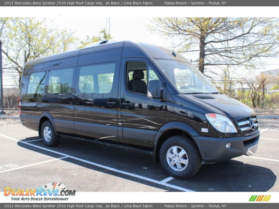 2013 Mercedes-Benz Sprinter 2500 High Roof Cargo Van Jet Black / Lima Black Fabric Photo #8