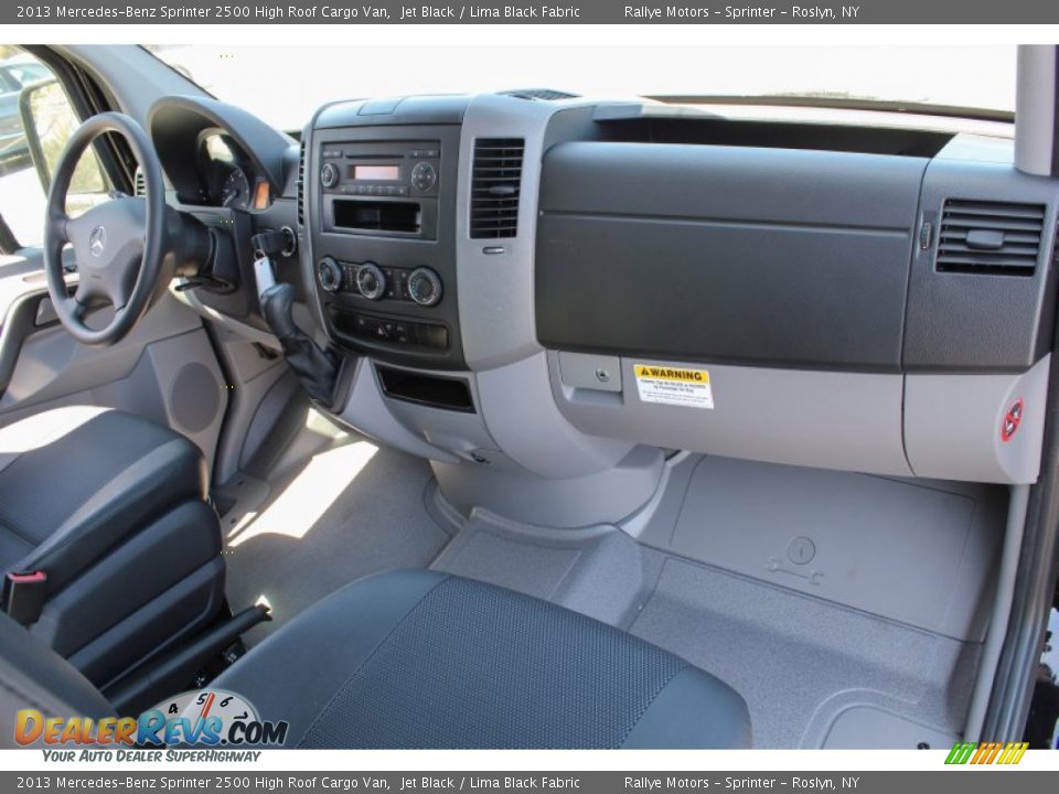 2013 Mercedes-Benz Sprinter 2500 High Roof Cargo Van Jet Black / Lima Black Fabric Photo #9