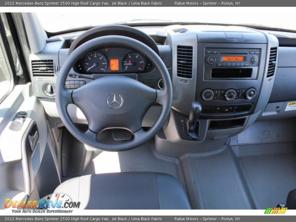 2013 Mercedes-Benz Sprinter 2500 High Roof Cargo Van Jet Black / Lima Black Fabric Photo #14