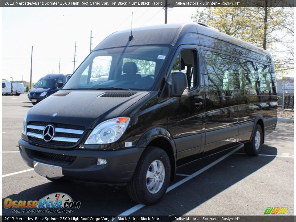 2013 Mercedes-Benz Sprinter 2500 High Roof Cargo Van Jet Black / Lima Black Fabric Photo #1