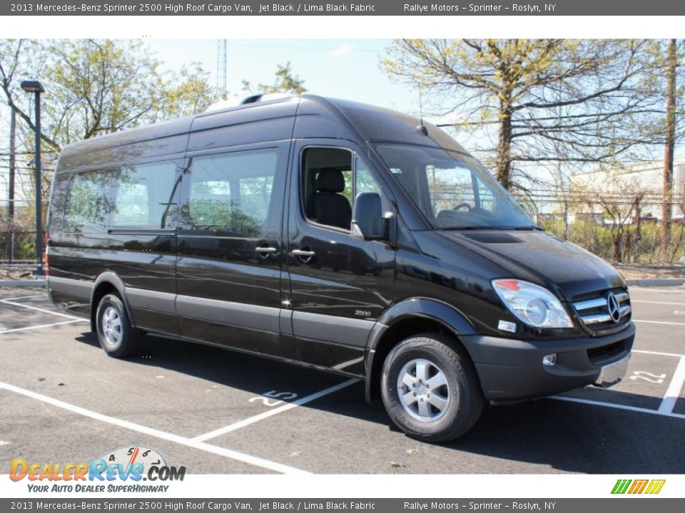 2013 Mercedes-Benz Sprinter 2500 High Roof Cargo Van Jet Black / Lima Black Fabric Photo #8
