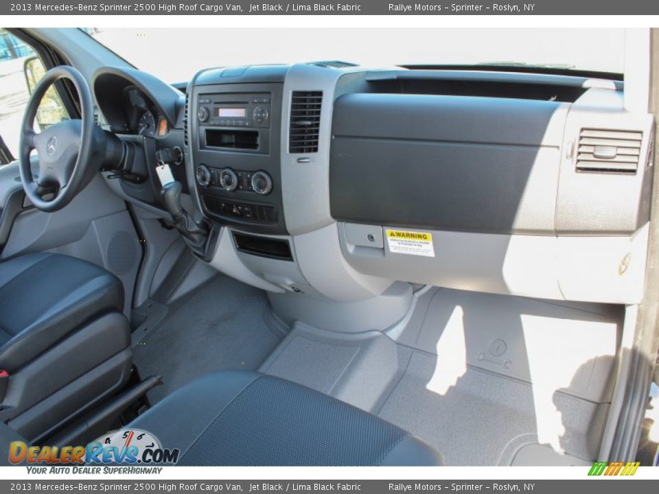 2013 Mercedes-Benz Sprinter 2500 High Roof Cargo Van Jet Black / Lima Black Fabric Photo #9