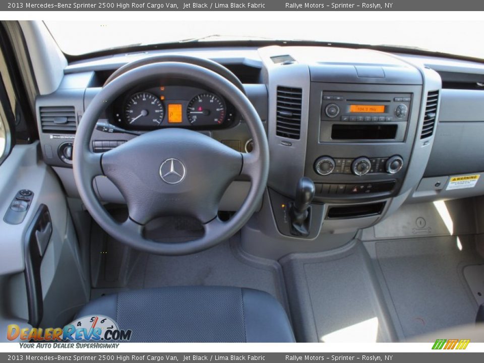 2013 Mercedes-Benz Sprinter 2500 High Roof Cargo Van Jet Black / Lima Black Fabric Photo #14