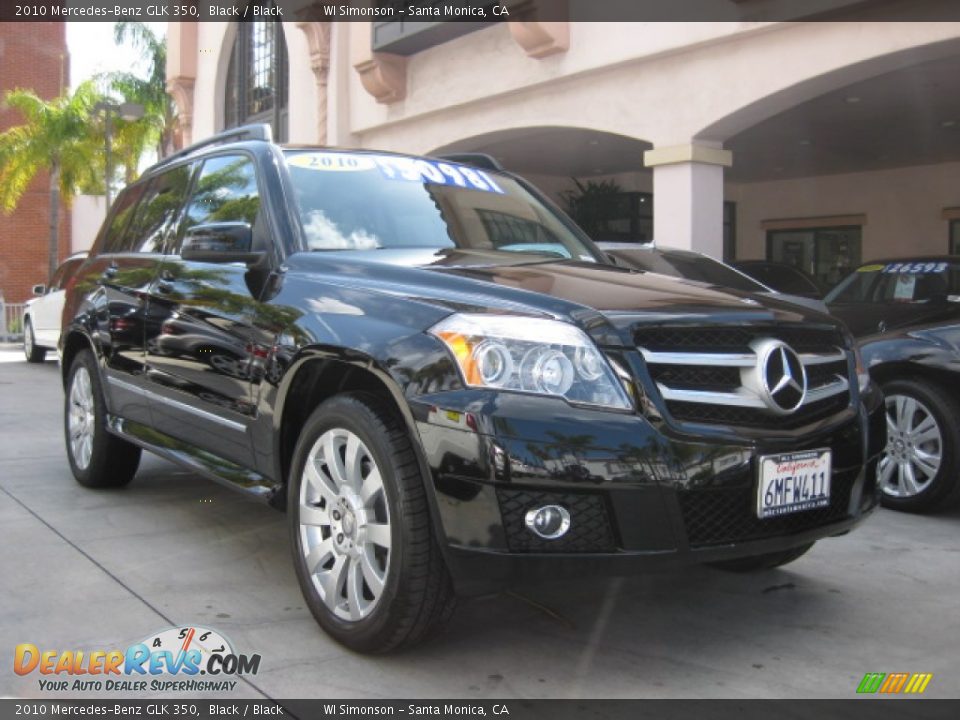 2010 Mercedes-Benz GLK 350 Black / Black Photo #1
