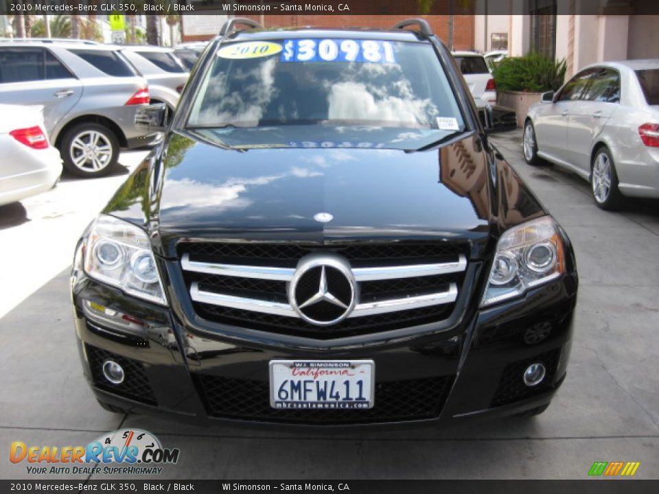 2010 Mercedes-Benz GLK 350 Black / Black Photo #6