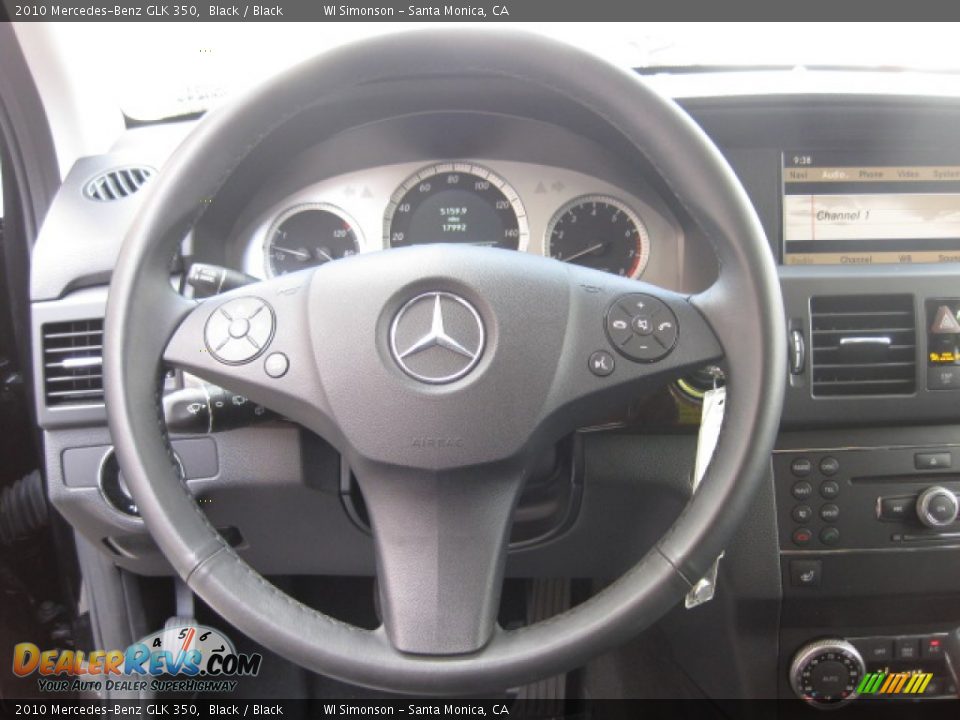 2010 Mercedes-Benz GLK 350 Black / Black Photo #10