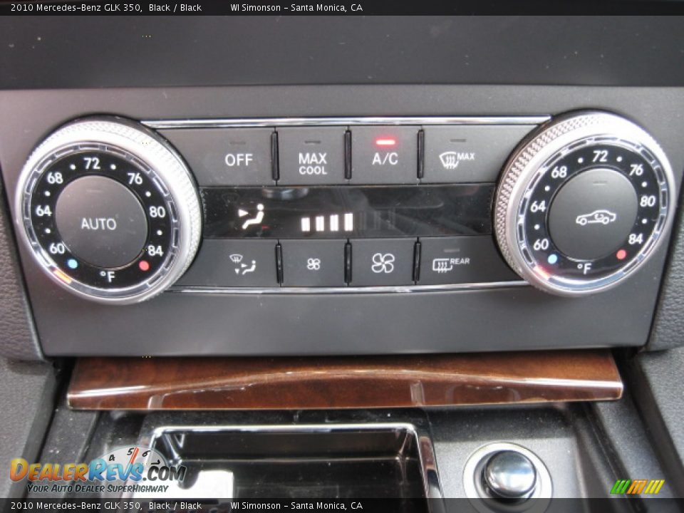 2010 Mercedes-Benz GLK 350 Black / Black Photo #12