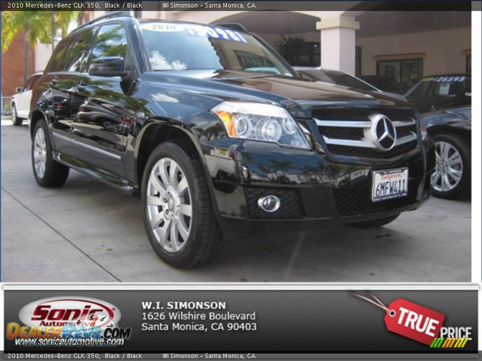 2010 Mercedes-Benz GLK 350 Black / Black Photo #26