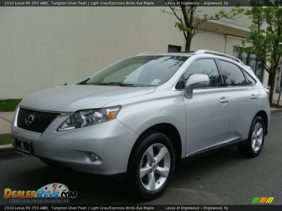 2010 Lexus RX 350 AWD Tungsten Silver Pearl / Light Gray/Espresso Birds-Eye Maple Photo #1