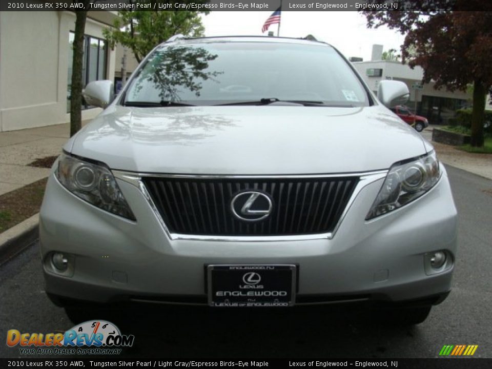2010 Lexus RX 350 AWD Tungsten Silver Pearl / Light Gray/Espresso Birds-Eye Maple Photo #2
