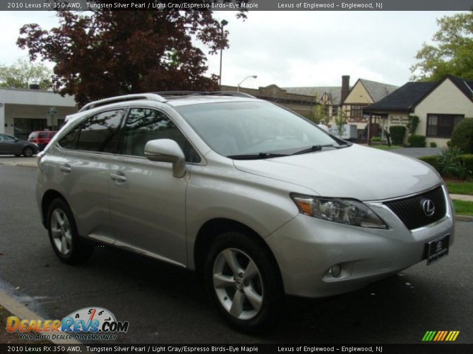 2010 Lexus RX 350 AWD Tungsten Silver Pearl / Light Gray/Espresso Birds-Eye Maple Photo #3