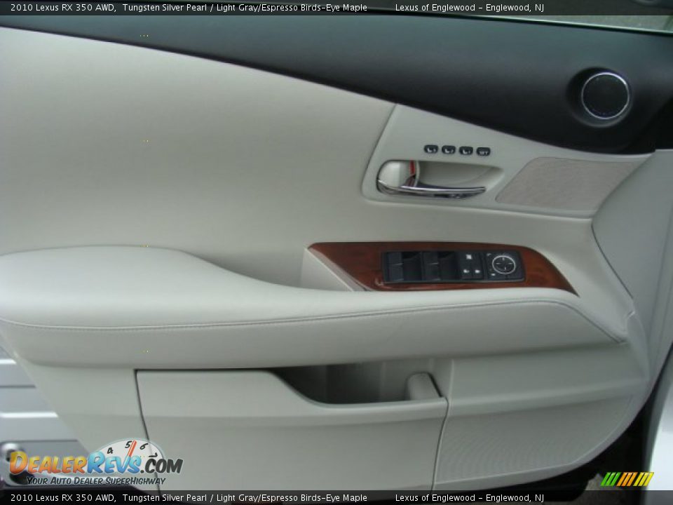 2010 Lexus RX 350 AWD Tungsten Silver Pearl / Light Gray/Espresso Birds-Eye Maple Photo #12