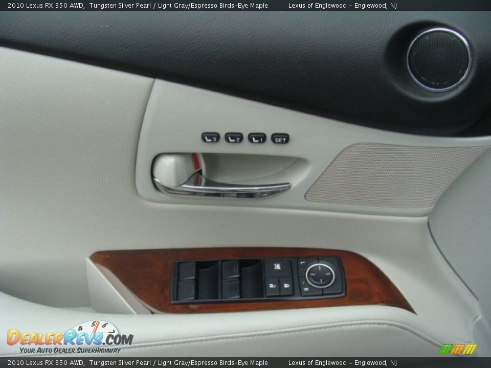 2010 Lexus RX 350 AWD Tungsten Silver Pearl / Light Gray/Espresso Birds-Eye Maple Photo #13