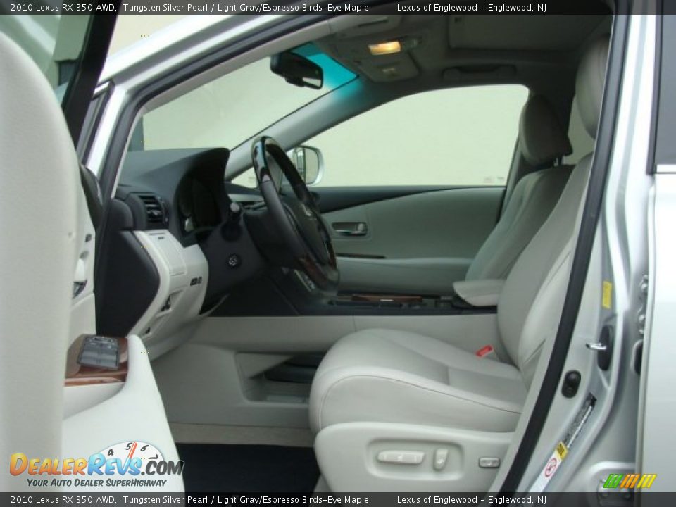 2010 Lexus RX 350 AWD Tungsten Silver Pearl / Light Gray/Espresso Birds-Eye Maple Photo #14