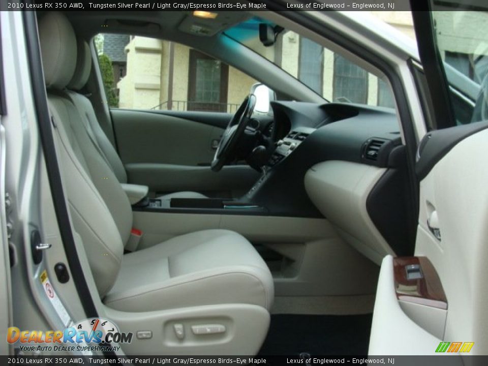 2010 Lexus RX 350 AWD Tungsten Silver Pearl / Light Gray/Espresso Birds-Eye Maple Photo #15
