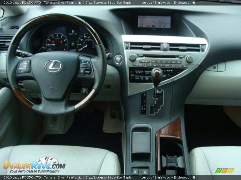 2010 Lexus RX 350 AWD Tungsten Silver Pearl / Light Gray/Espresso Birds-Eye Maple Photo #17