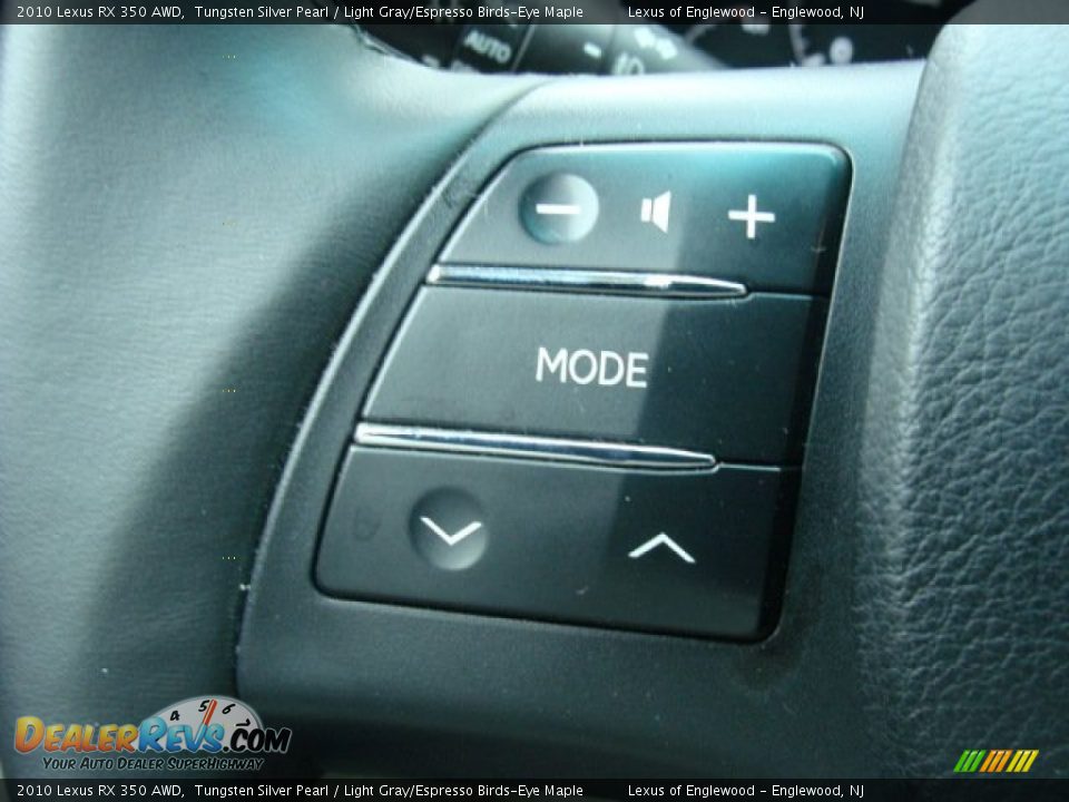 2010 Lexus RX 350 AWD Tungsten Silver Pearl / Light Gray/Espresso Birds-Eye Maple Photo #20