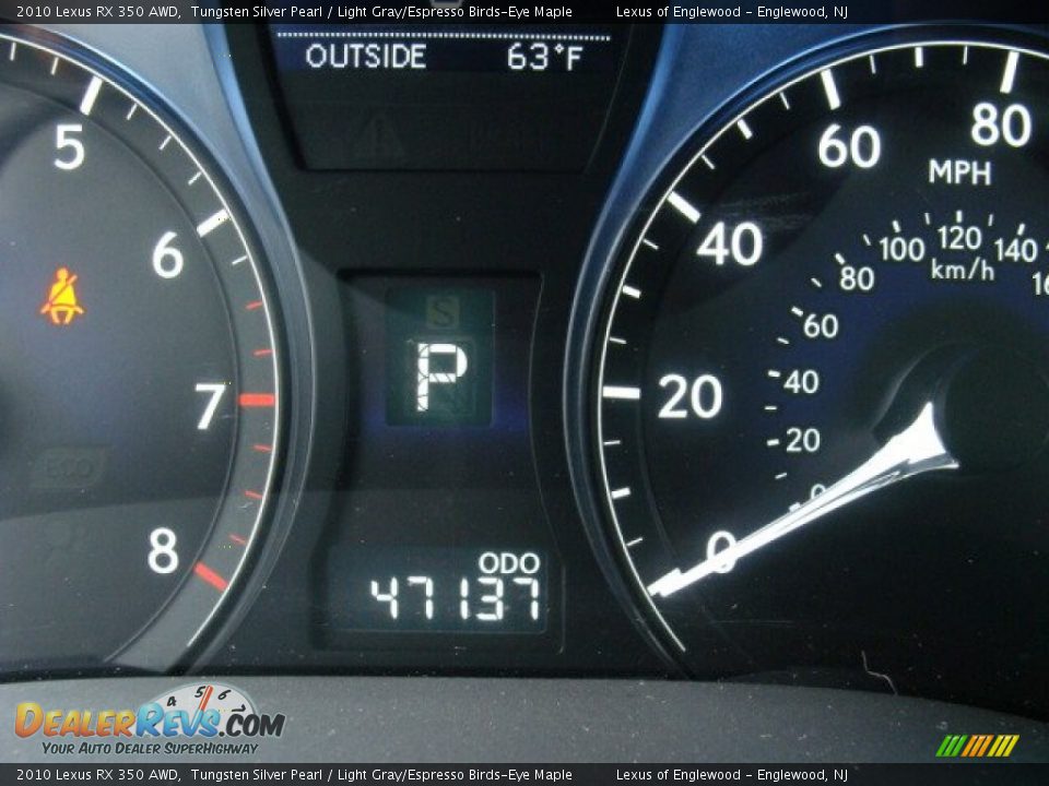 2010 Lexus RX 350 AWD Tungsten Silver Pearl / Light Gray/Espresso Birds-Eye Maple Photo #22