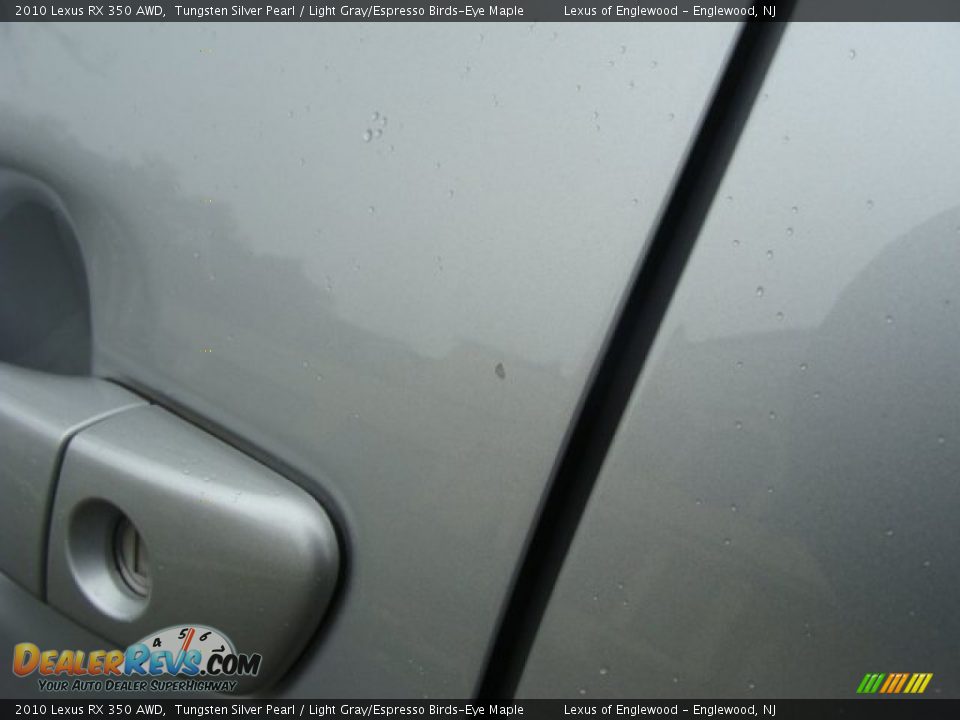 2010 Lexus RX 350 AWD Tungsten Silver Pearl / Light Gray/Espresso Birds-Eye Maple Photo #35