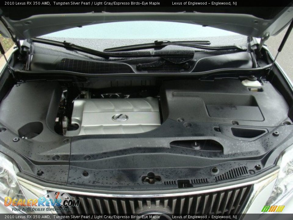 2010 Lexus RX 350 AWD Tungsten Silver Pearl / Light Gray/Espresso Birds-Eye Maple Photo #36