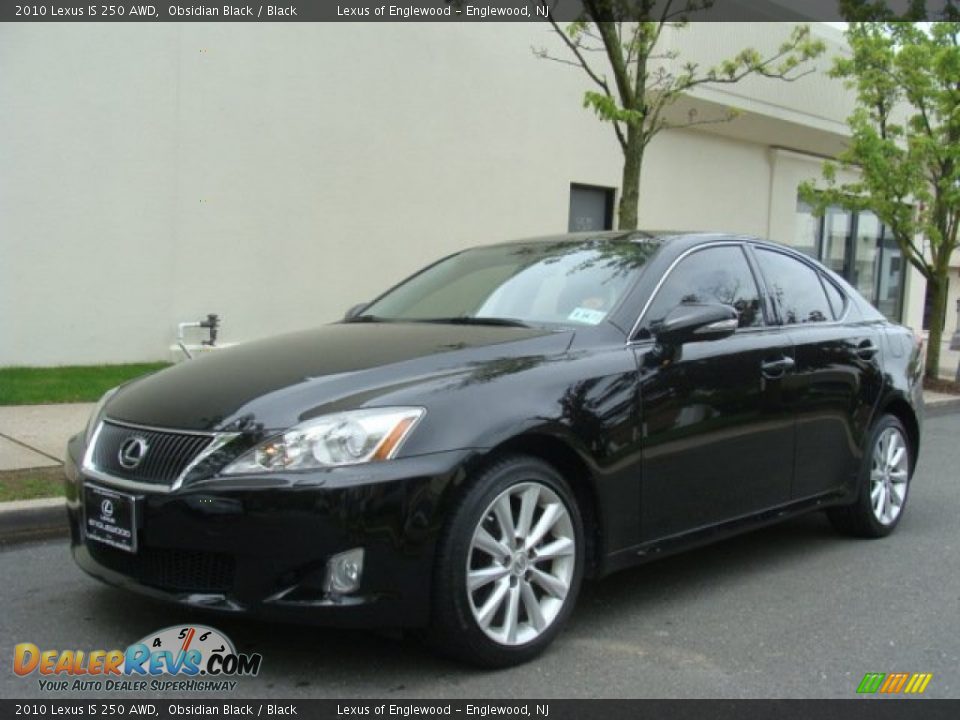 2010 Lexus IS 250 AWD Obsidian Black / Black Photo #1