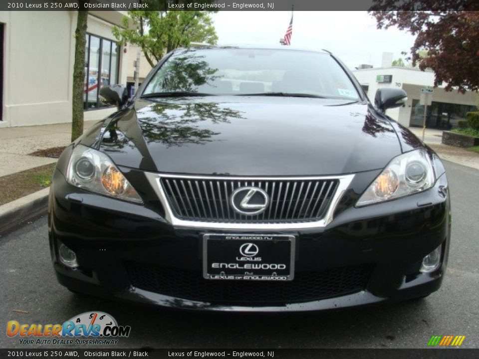 2010 Lexus IS 250 AWD Obsidian Black / Black Photo #2