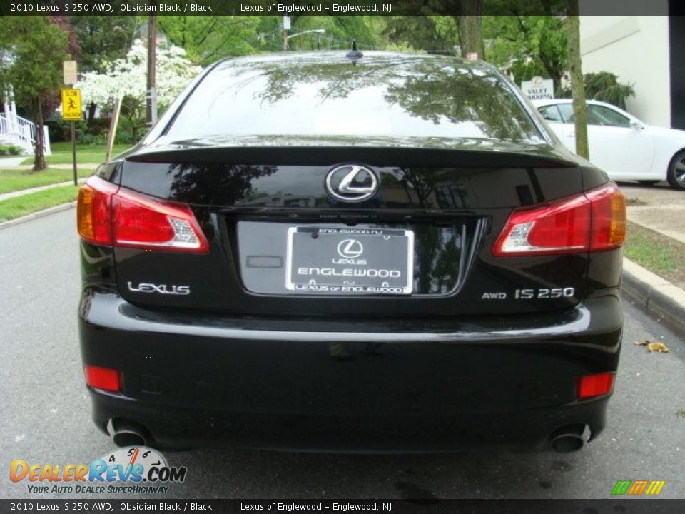 2010 Lexus IS 250 AWD Obsidian Black / Black Photo #5