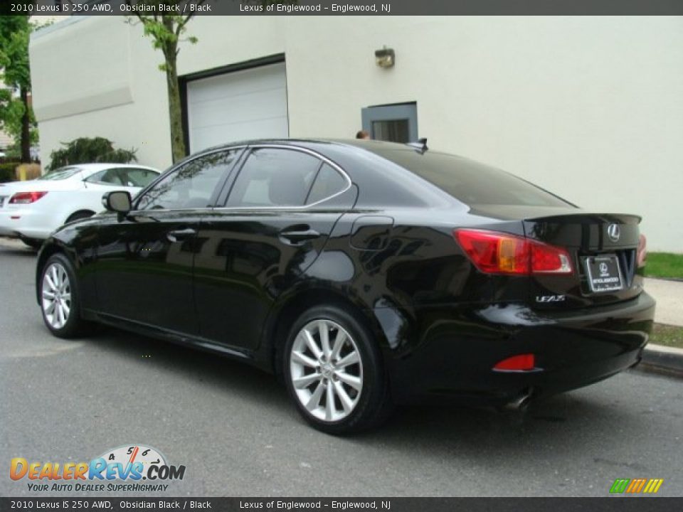 2010 Lexus IS 250 AWD Obsidian Black / Black Photo #6
