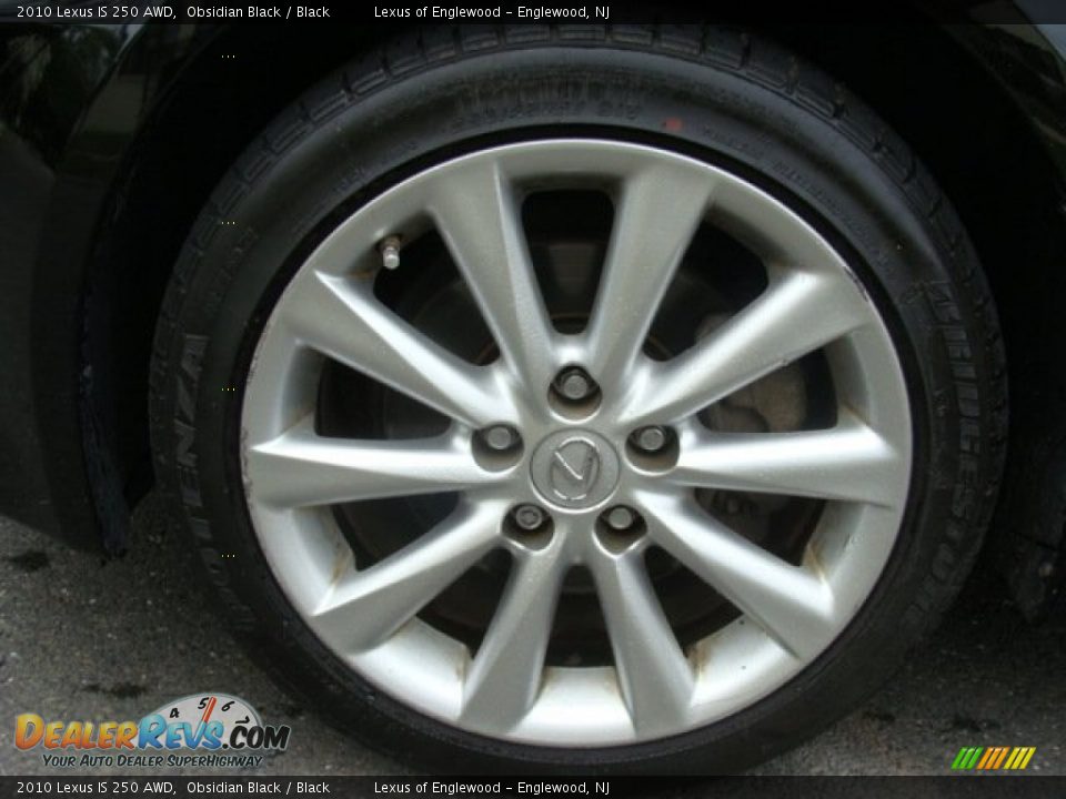 2010 Lexus IS 250 AWD Obsidian Black / Black Photo #7