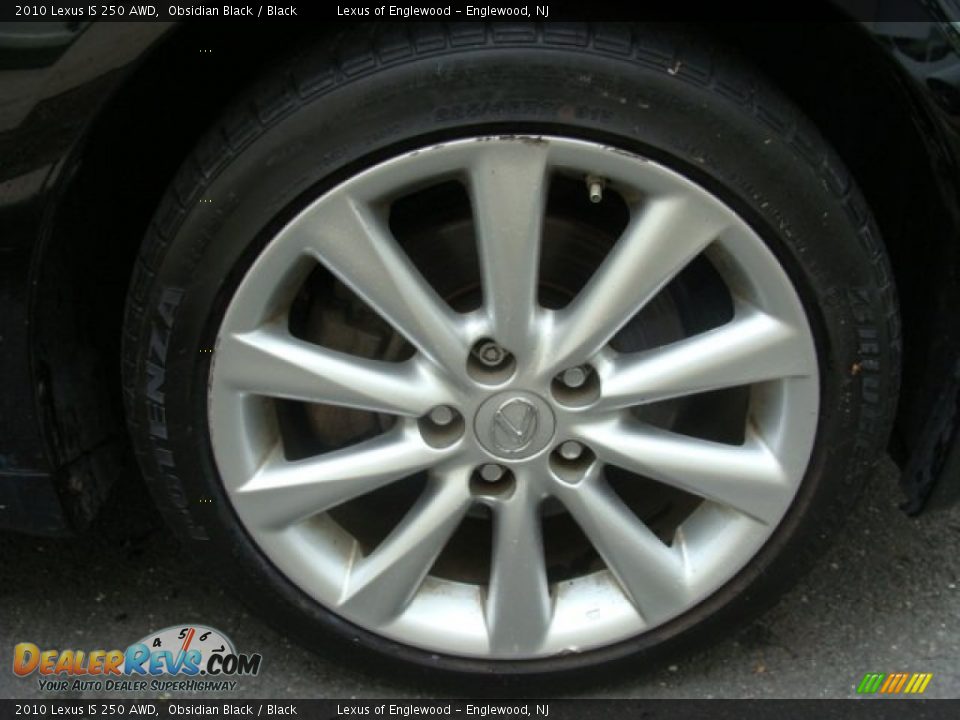 2010 Lexus IS 250 AWD Obsidian Black / Black Photo #8