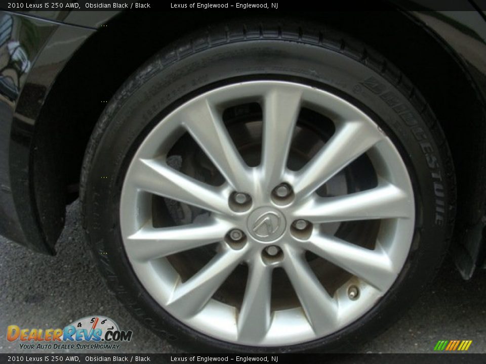 2010 Lexus IS 250 AWD Obsidian Black / Black Photo #9