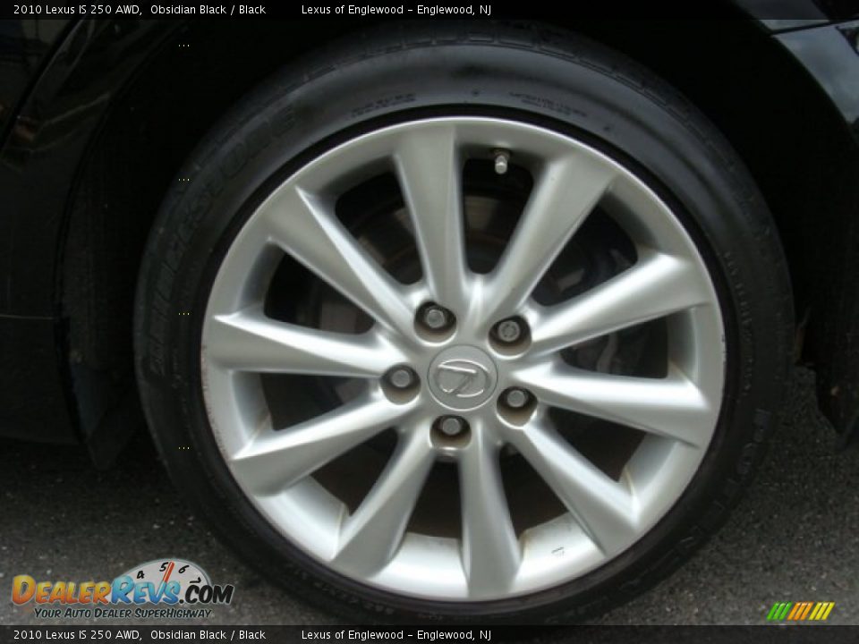 2010 Lexus IS 250 AWD Obsidian Black / Black Photo #10