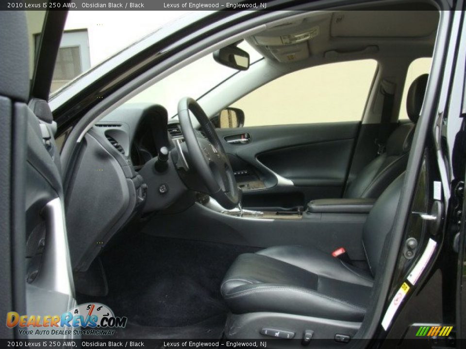 2010 Lexus IS 250 AWD Obsidian Black / Black Photo #14