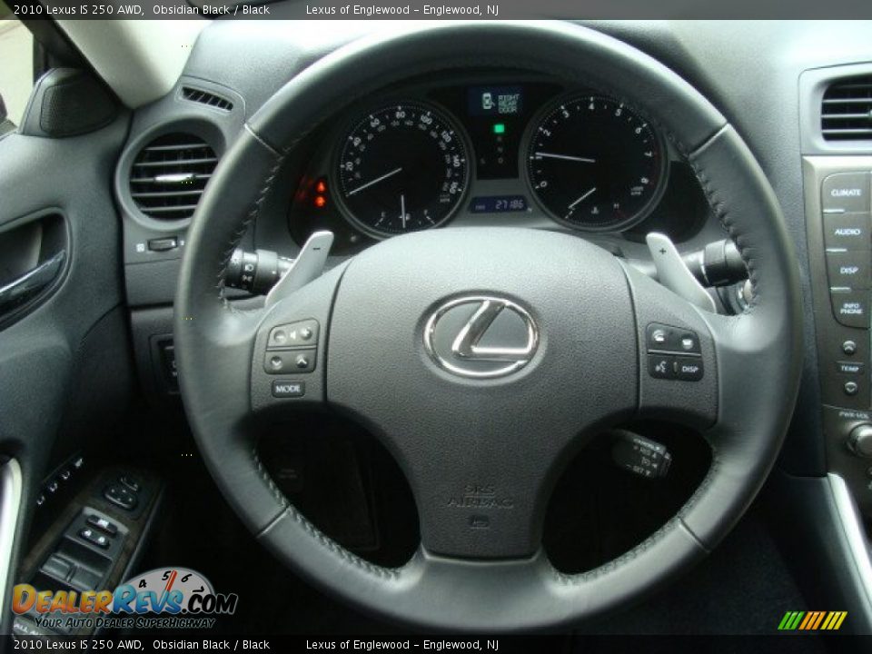 2010 Lexus IS 250 AWD Obsidian Black / Black Photo #19