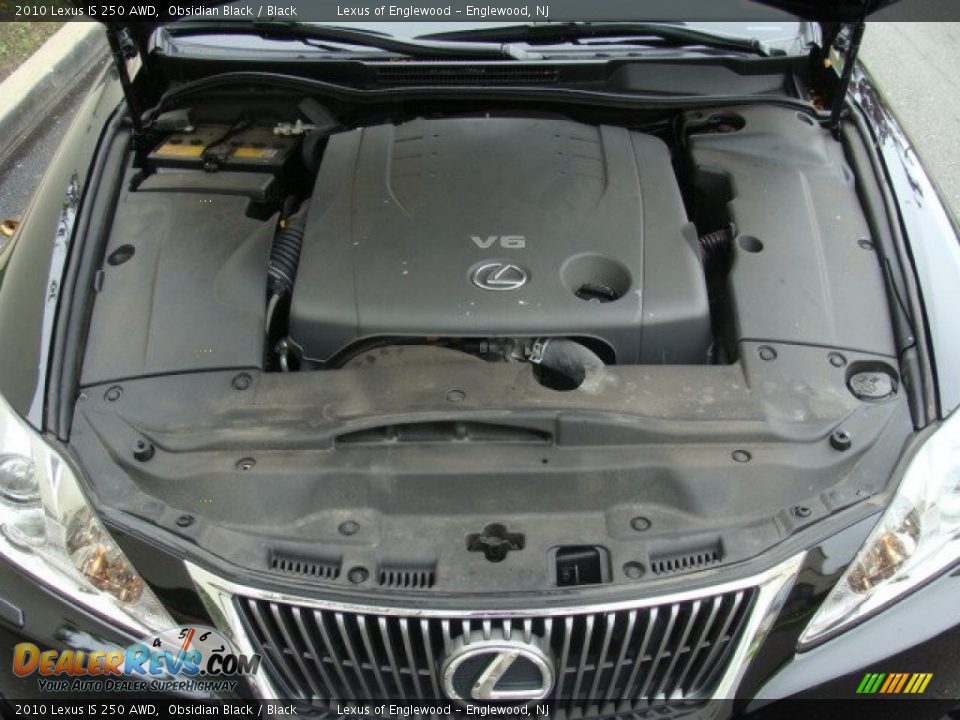 2010 Lexus IS 250 AWD Obsidian Black / Black Photo #35