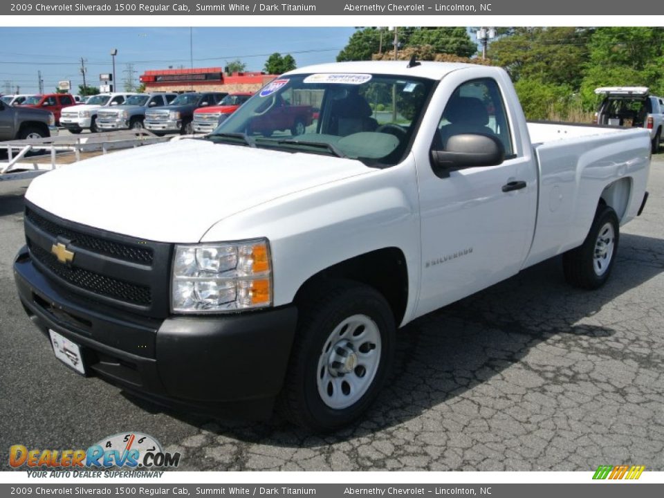 2009 Chevrolet Silverado 1500 Regular Cab Summit White / Dark Titanium Photo #2
