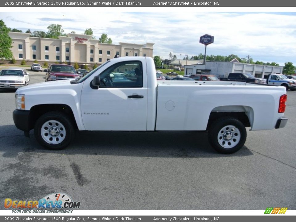 2009 Chevrolet Silverado 1500 Regular Cab Summit White / Dark Titanium Photo #3