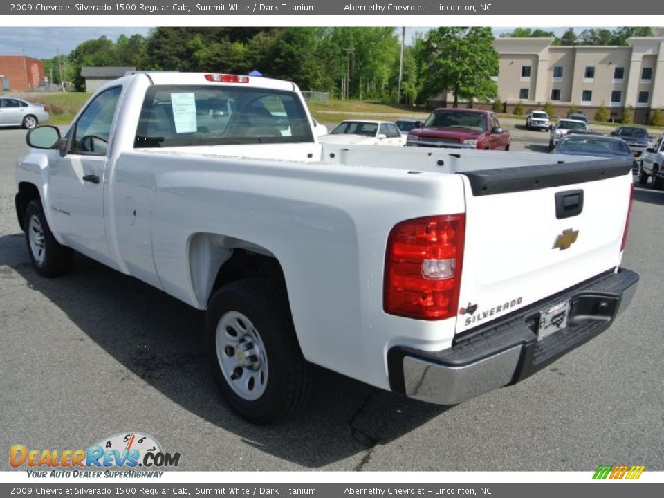 2009 Chevrolet Silverado 1500 Regular Cab Summit White / Dark Titanium Photo #4