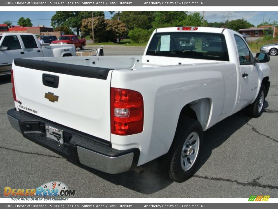 2009 Chevrolet Silverado 1500 Regular Cab Summit White / Dark Titanium Photo #5
