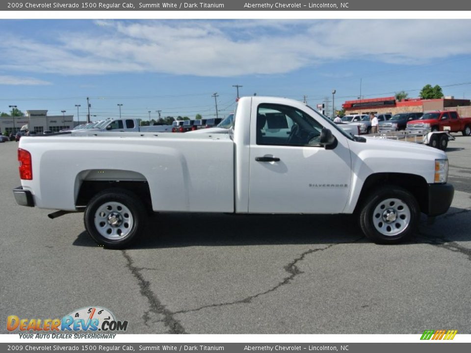 Summit White 2009 Chevrolet Silverado 1500 Regular Cab Photo #6