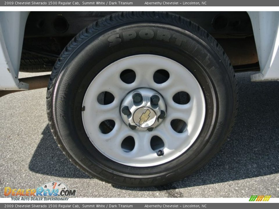 2009 Chevrolet Silverado 1500 Regular Cab Summit White / Dark Titanium Photo #26